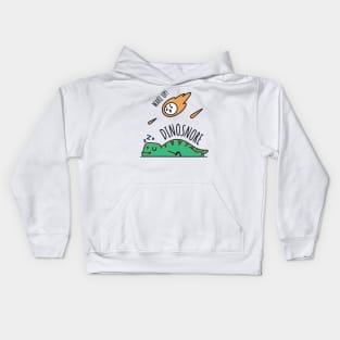 Dinosnore and Meteors Kids Hoodie